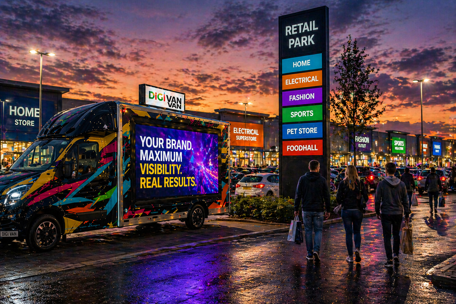 The DigiVan at a wedding or private event